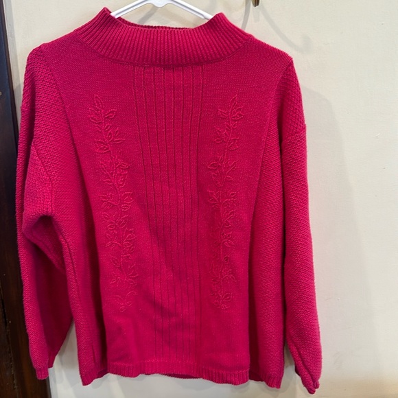 Vintage floral high neck sweater - Picture 2 of 4